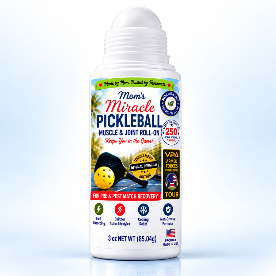 Mom’s Miracle Pickleball Muscle & Joint Roll-On - Net Weight 3oz (85g)