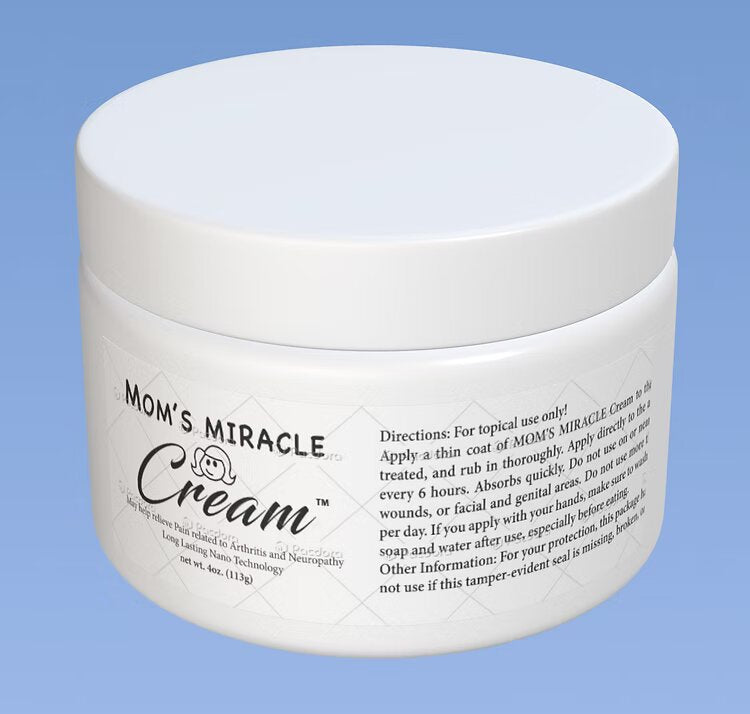 Mom's Miracle Cream- A pain relief Cream Net Weight 4oz (113g)