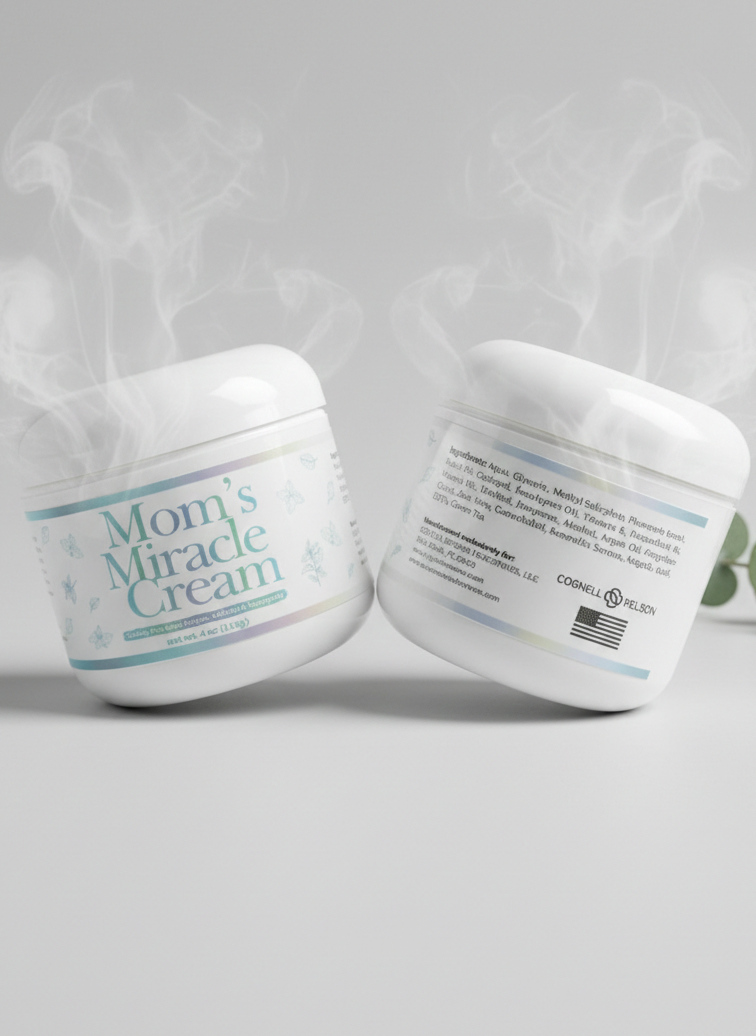 Mom's Miracle Cream- Cooling Pain Relief Net Weight 4oz (113g)